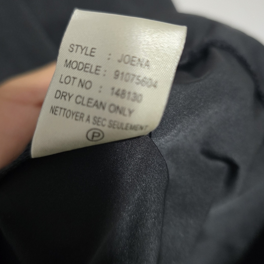 Theory Joena Mini Notorious Contrast Pockets Round Neck Sheath Dress Women's 4 - Picture 9 of 11